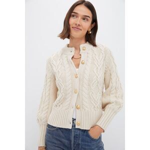 Tuckernuck Sandstone Cotton Colette Cardigan Size Medium